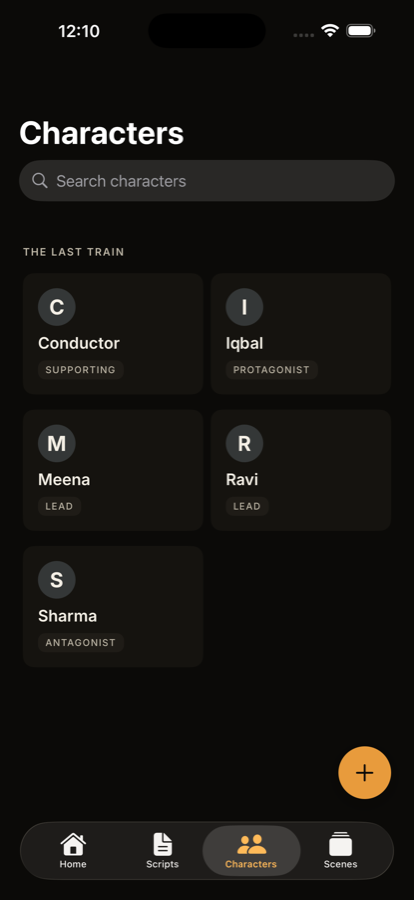 Characters in Penova